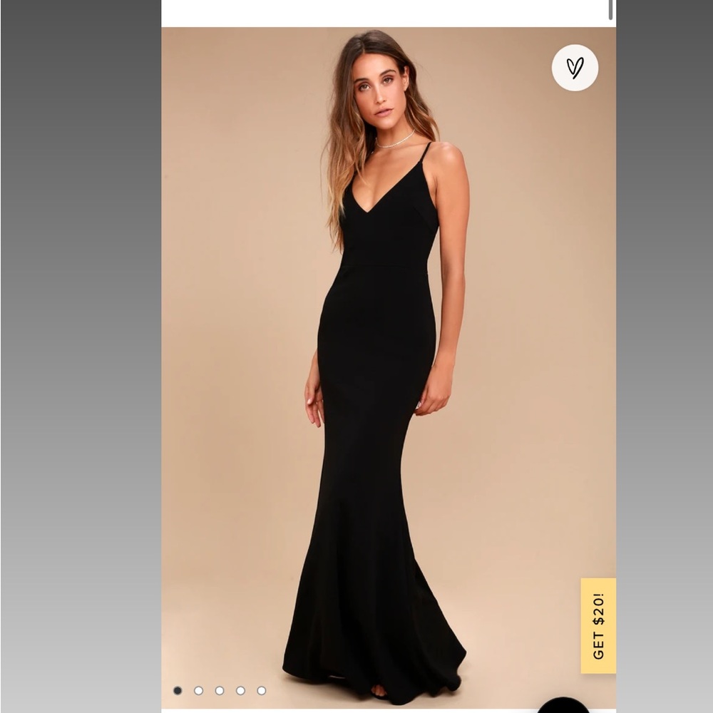 XS black gown dress worn once